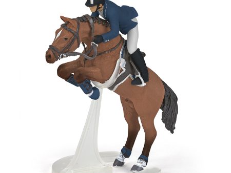 Toy Figurine - Jumping Horse with Rider For Discount