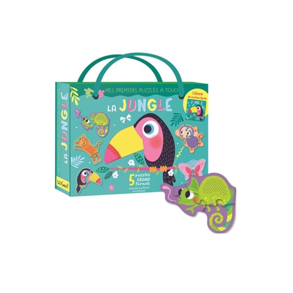 Mes premiers puzzles à toucher : La jungle - French Ed. Hot on Sale