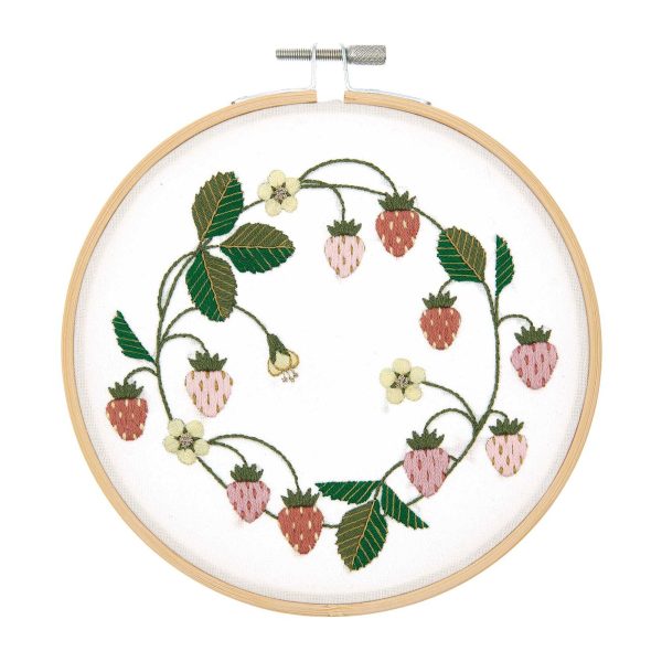 X-Stitch Embroidery Kit - Strawberry Crown Online Sale