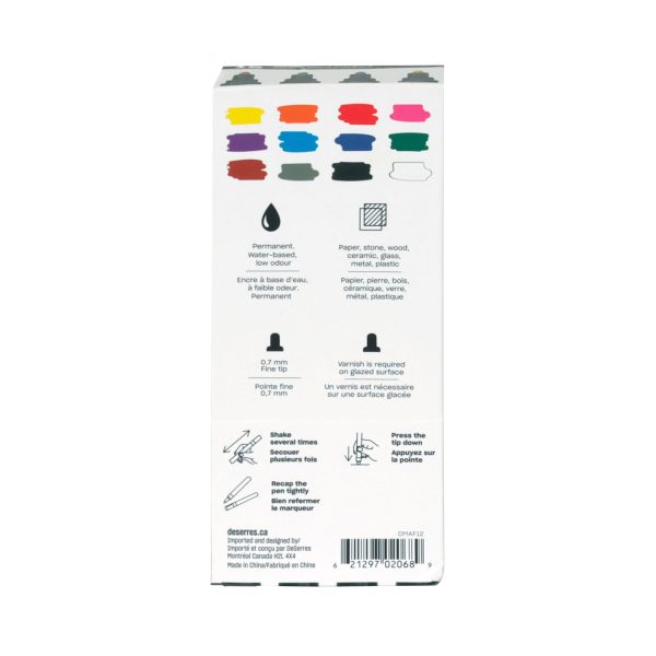 Lineo Acrylic Markers - 0.7 mm, 12 Pieces For Cheap