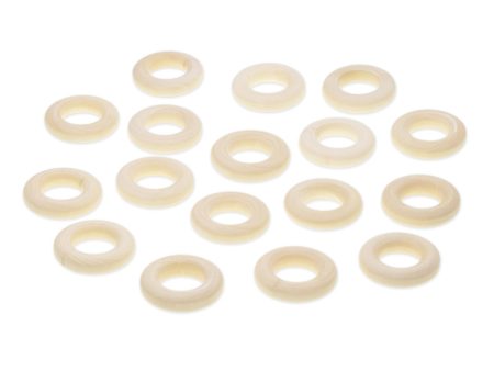 17-Pack Wood Rings - 2.5 cm For Cheap