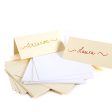 25 Place Cards 10 x 10 cm - Cream Discount