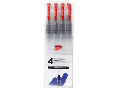 4-Pack Water Reservoir Brushes - Flat Online Sale