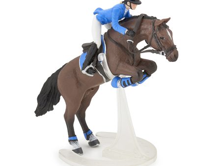 Toy Figurine - Jumping Horse with Riding Girl For Discount