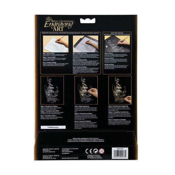 6-Pack Engraving Art Boards - Black Gold Cheap