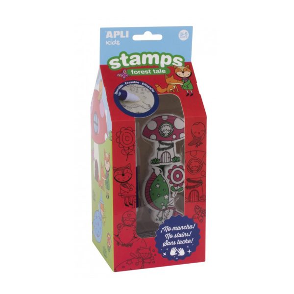 7-Pack Erasable Kids Stamps - Magic Forest For Cheap