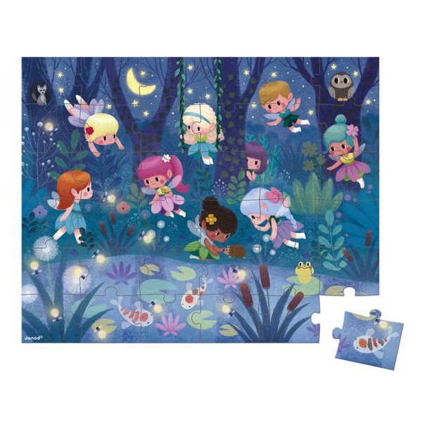 36-Piece Puzzle - Fairies & Waterlilies Online