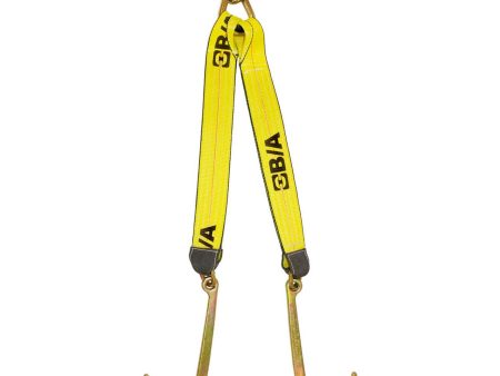 B A Products Low-Profile V-Strap with 15  J Hooks Fashion