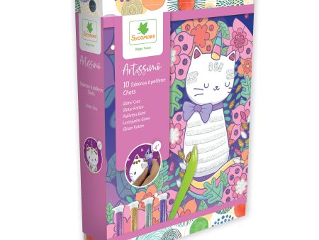 Artissimo Kit - Glitter Boards, Cuddly Cats Online Sale