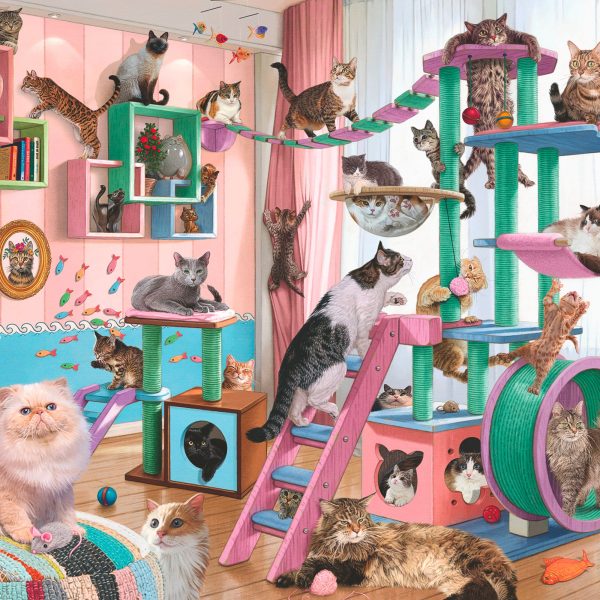 Adult Puzzle - Cat Tree Heaven, 1,000 Pieces Cheap