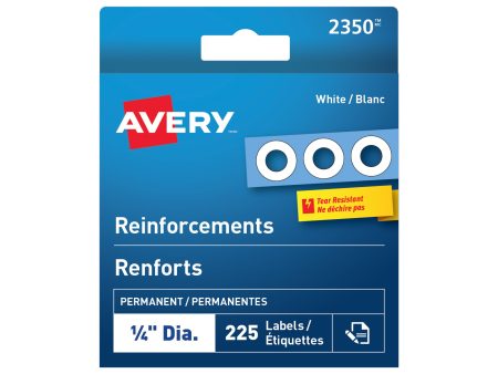 225-Pack Reinforcement Labels - White Online