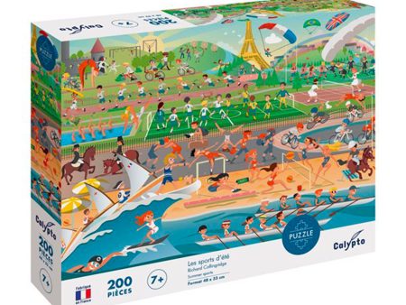 Kids  Puzzle - Summer Sports, 200 Pieces Hot on Sale