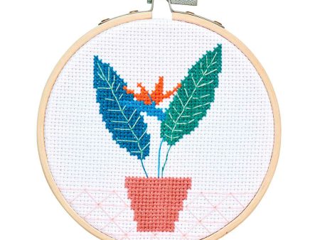 X-Stitch Embroidery Kit - Strelitzia Online