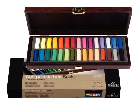 30-Piece Half Length Soft Pastel Set - General Selection For Discount