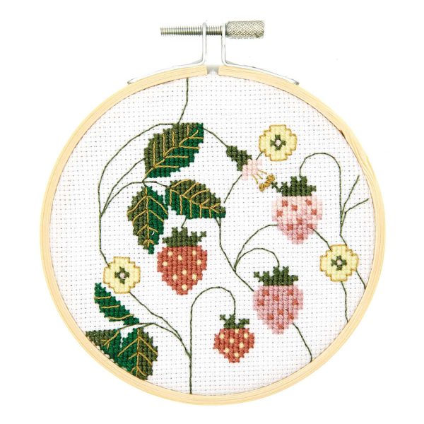 X-Stitch Embroidery Kit - Strawberries on Sale