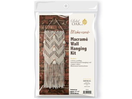 Macramé Wall Hanging Kit - Chevrons & Tassels For Cheap