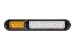 Maxxima Thin Low Profile Dual Color LED Warning Light Amber   White Clear Lens Online Sale