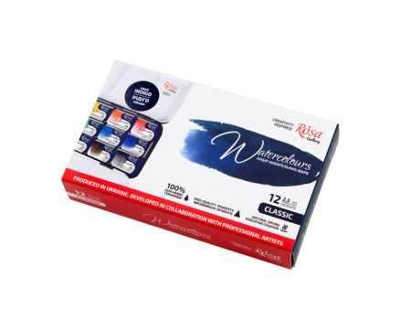 12-Pan Fine Art Watercolour Paint Set on Sale