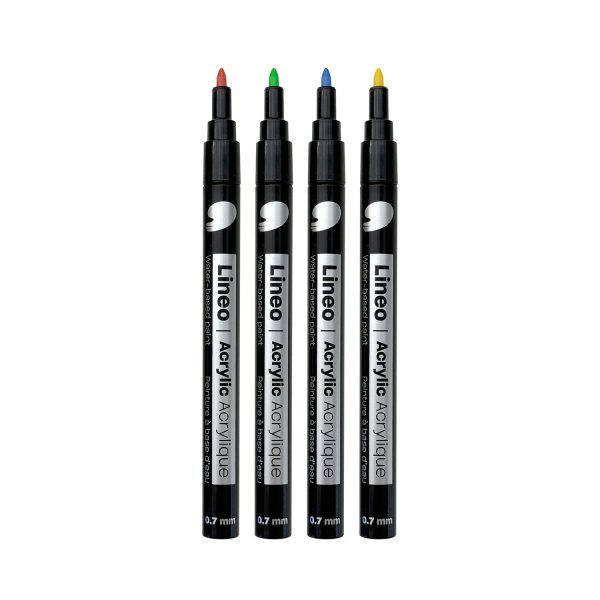 Lineo Acrylic Markers - 0.7 mm, 12 Pieces For Cheap