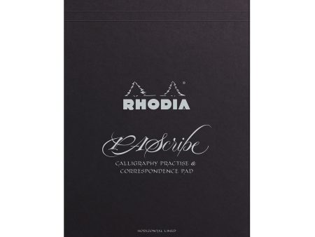 Rhodia Pascribe Calligraphy A4 Black Carb On Book Online