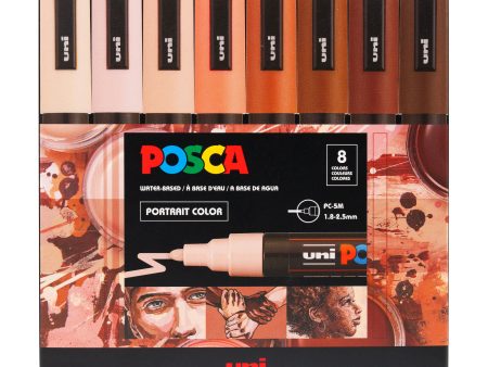 Paint Markers - PC-5M Medium Tip, Portrait Colours, 8 Pieces on Sale