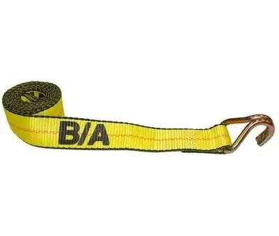 B A Products  2  x 8  Double J Hook Wheel Lift Strap Cheap