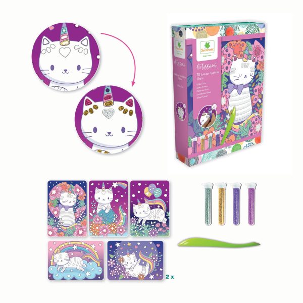 Artissimo Kit - Glitter Boards, Cuddly Cats Online Sale