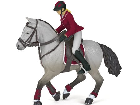 Toy Figurine - Competition Horse with Riding Girl Online now