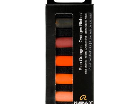 5-Pack Half Stick Soft Pastels - Rich Orange For Cheap