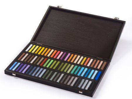 72-Piece Wooden Box Pastel Set - Landscape Online Sale