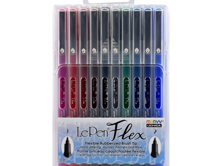 10-Pack Le Pen Flex Markers - Primary Colours Supply