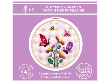 DIY Cross Stitch Kit - Butterfly Garden For Cheap