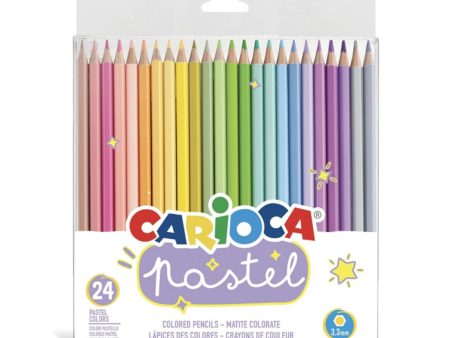 24-Pack Coloured Pencils - Pastel Online