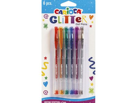 6-Pack Glitter Gel Pens For Discount