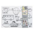 Funny Mat Colouring Placemat - Vehicles Online