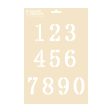 A4 Stencil - Numbers Fashion