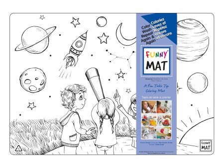 Funny Mat Colouring Placemat - Stargazing Cheap