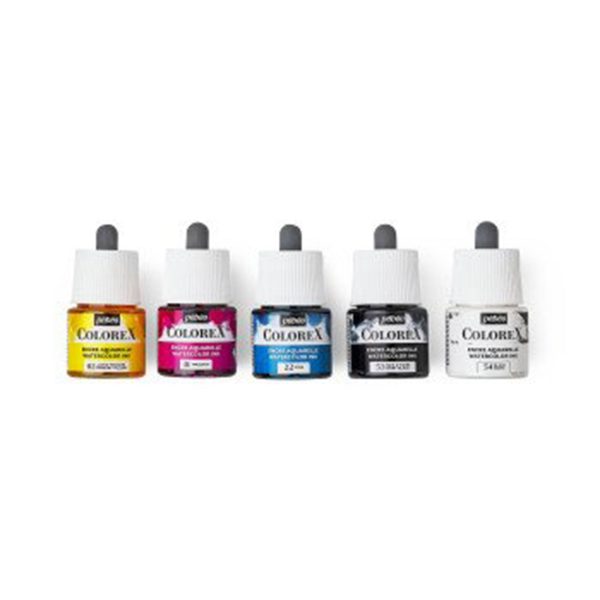 Colorex Watercolour Ink Set - Primary Colours, 5 x 45 ml Discount