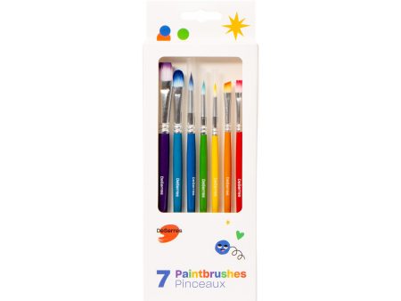 7-Pack Kids Paintbrushes on Sale