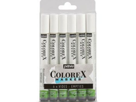 6-Pack Empty Colorex Watercolour Markers Hot on Sale