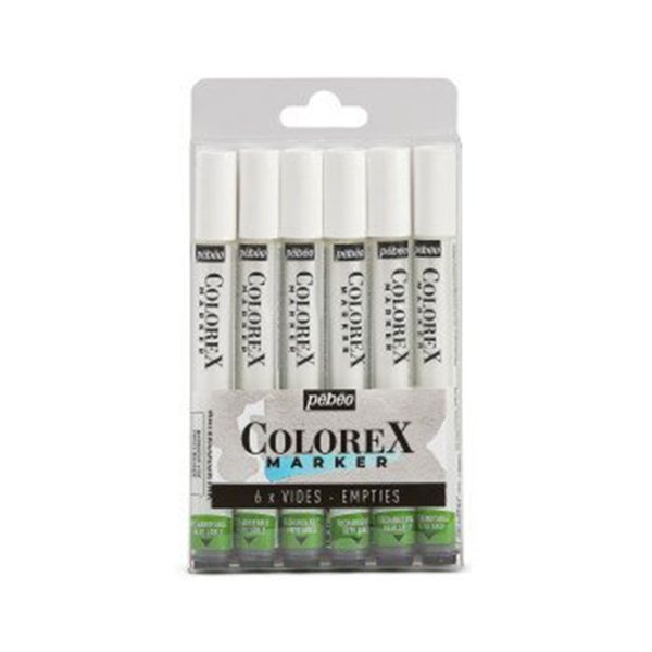 6-Pack Empty Colorex Watercolour Markers Hot on Sale