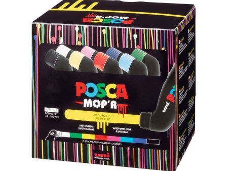 8-Pack MOP R Water-Based Paint Markers - Assorted Colours Online Sale