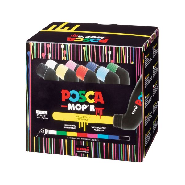 8-Pack MOP R Water-Based Paint Markers - Assorted Colours Online Sale