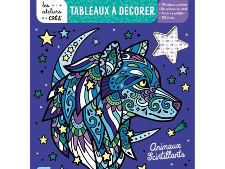 Tableaux à décorer : Animaux scintillants - French Ed. Online Hot Sale