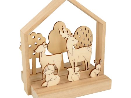 Wooden House & Animals DIY Kit Online