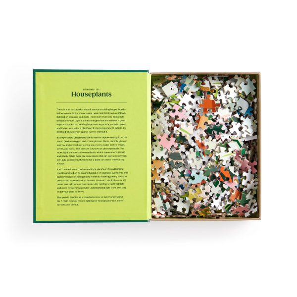 500-Piece Book Puzzle -  Houseplants  For Sale