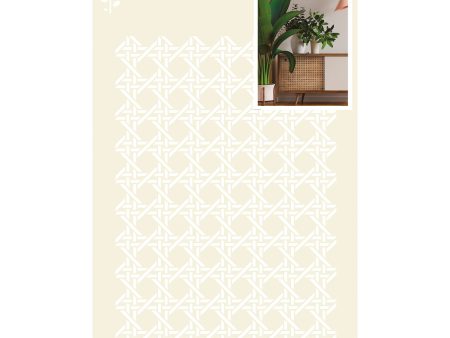 A4 Stencil - Cane Weaving For Discount