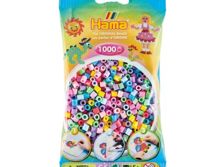 1,000-Pack Hama Midi Beads - Pastel Cheap