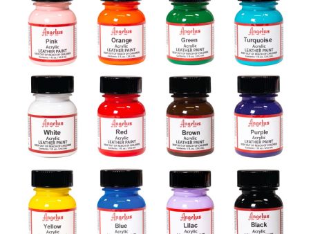 Acrylic Leather Paint - Bestsellers, 12 x 1 oz. Online now