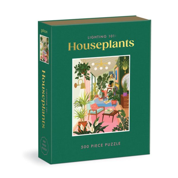 500-Piece Book Puzzle -  Houseplants  For Sale